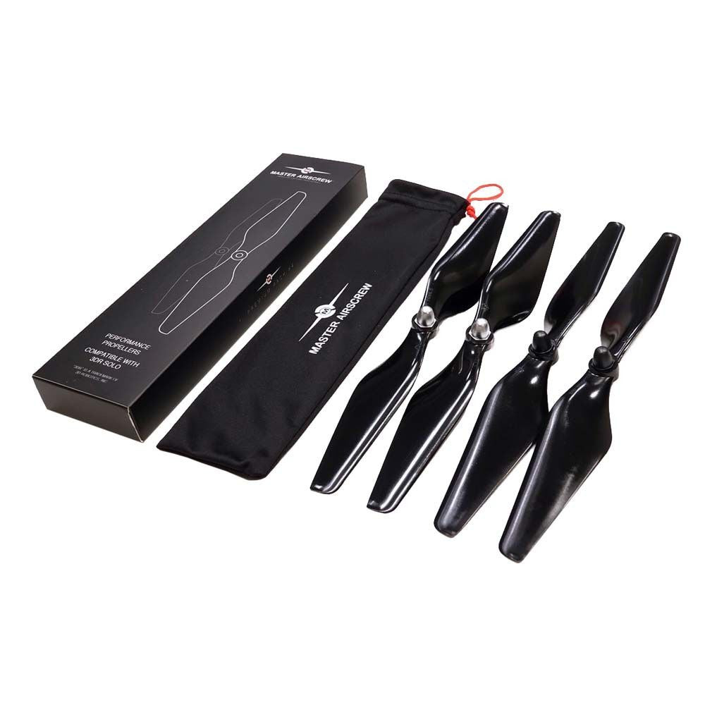 MR-SL-10 x 4.5 Prop Set for 3DR Solo (4 Black Propellers) (MASSL10X45CB4)