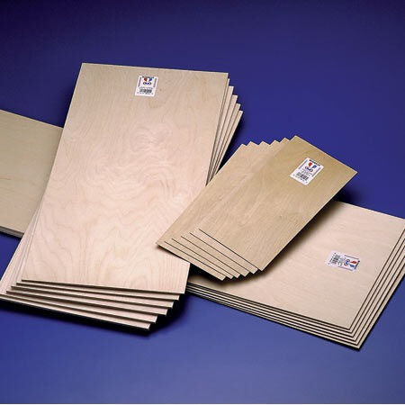 3/32 x 6 x 12 Aircraft Grade Birch Plywood (6 Pieces) (MID5123)