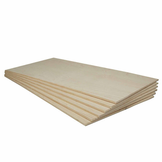 Maple Plywood 6mm x 12 x 24 Pack of 6 Sheets (MID5416)