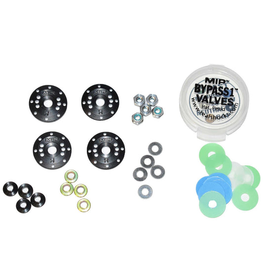 Bypass1 Tapered Hi-Flow Piston Kit 8-Hole x 1.2mm for 1/8th Scale Vehicles (MIP24410)