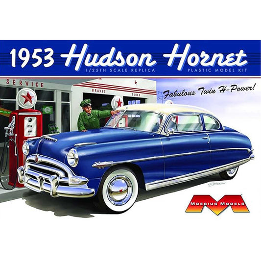 1/25 1953 Hudson Hornet Plastic Model Kit (MOE1200)