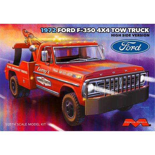 1/25 1972 Ford F-350 Wrecker 4x4 High Side (MOE2598)