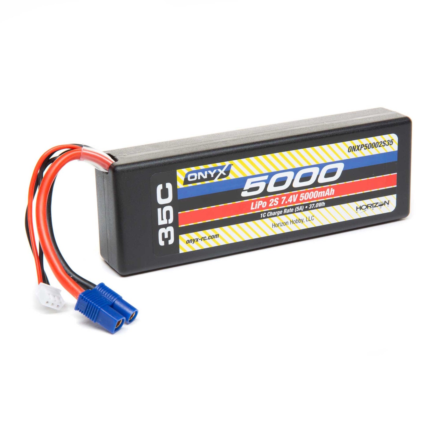 7.4V 5000mAh 2S 35C Hardcase LiPo Battery (ONXP50002S35)