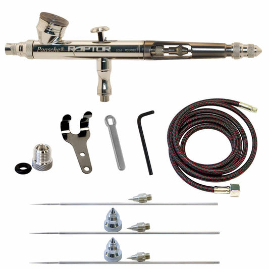 Gravity Feed Airbrush Set with .2, .25, .38 & .66mm Heads (PASRG4AS)