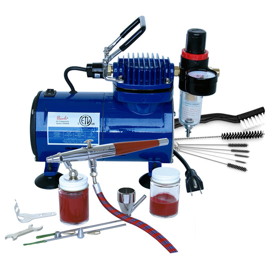 Paasche Airbrush System with Compressor and Cleaning Kit (PASVL100D)