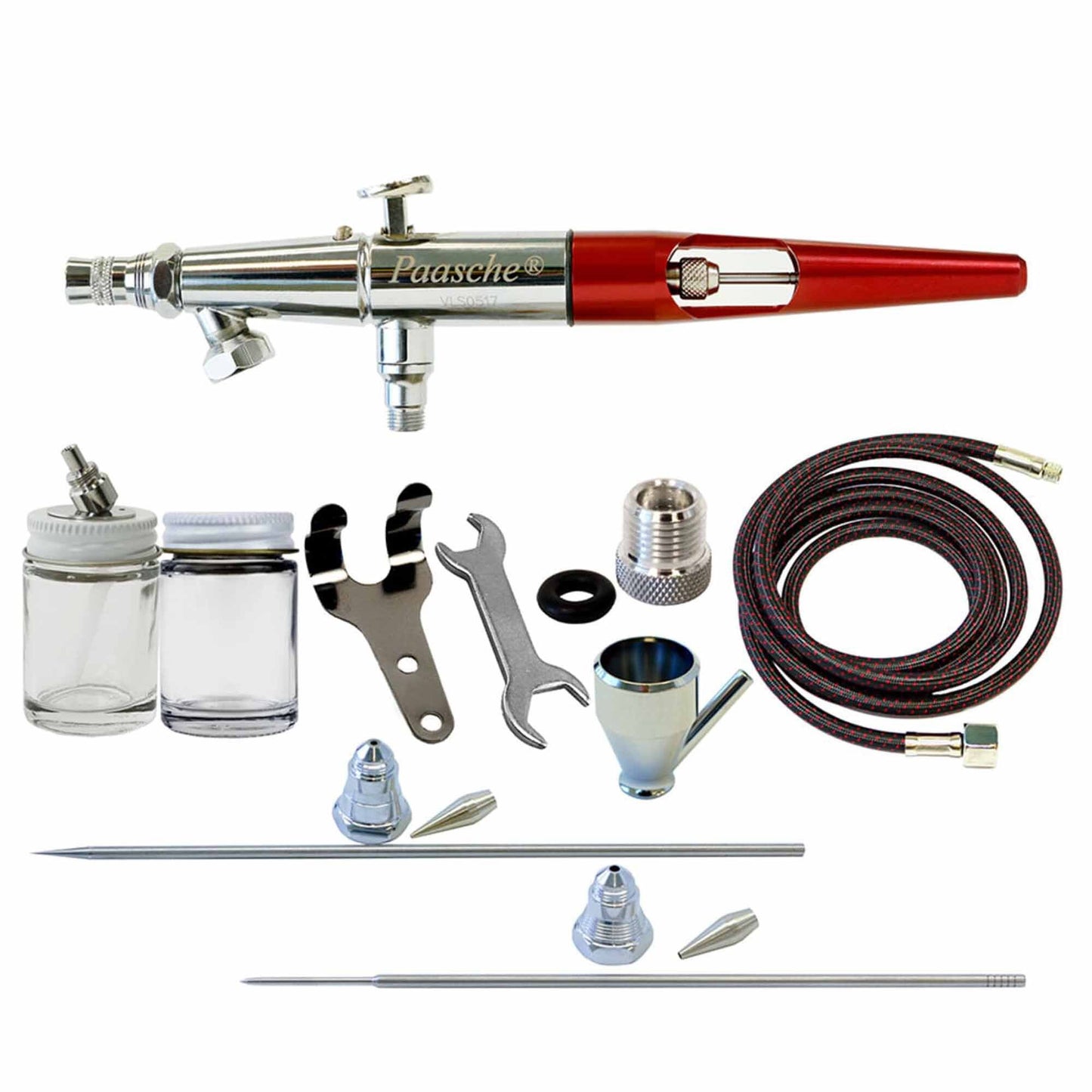 Double Action Airbrush Set with .55mm, .75mm, and 1.05mm Heads (PASVLS3MH)