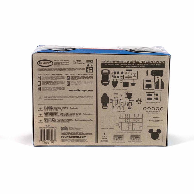 Herbie Volkswagen Beetle Model Snap-Together Plastic Model Kit (PLL1005)