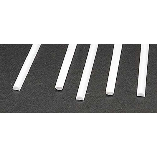 Half Round Styrene 1/8X1/4/10'' (PLS90884)