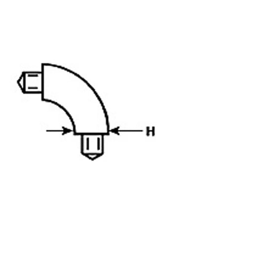 E-8 90 Elbow Butyrate Tubing TB-8 Pack of Five (PLS95004)