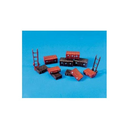 HO Trucks Suitcases and Trolley Sack Truck Set (PPC5062)