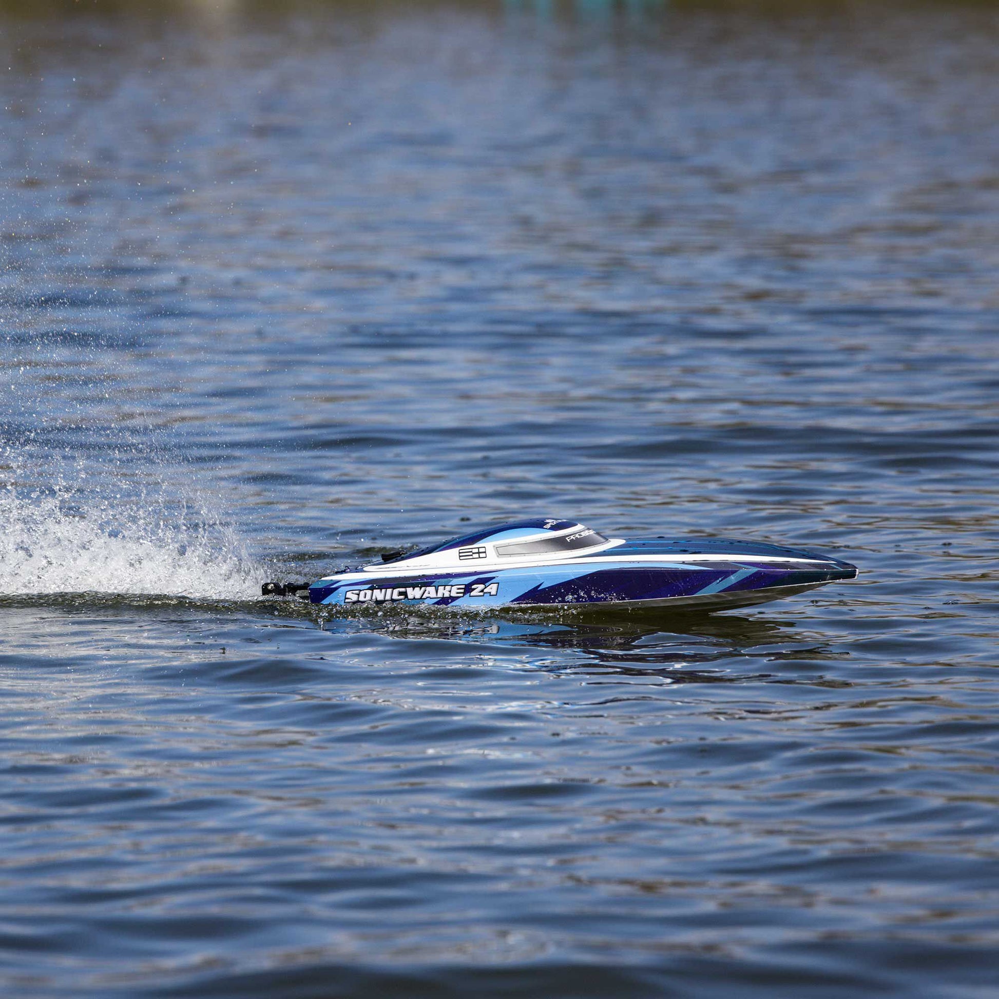 Sonicwake 24" Self-Righting Deep-V Ready to Run with Battery and Charger (Blue) (PRB-1992T2)_7