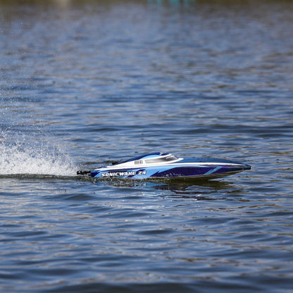 Sonicwake 24" Self-Righting Deep-V Ready to Run with Battery and Charger (Blue) (PRB-1992T2)_7