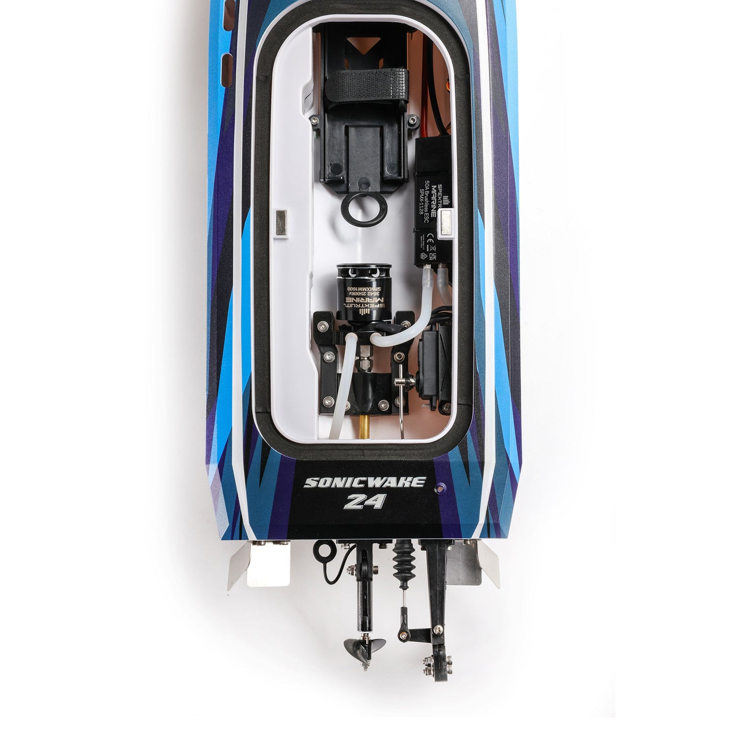 Sonicwake 24" Self-Righting Deep-V Ready to Run with Battery and Charger (Blue) (PRB-1992T2)_5