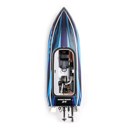 Sonicwake 24" Self-Righting Deep-V Ready to Run with Battery and Charger (Blue) (PRB-1992T2)_11