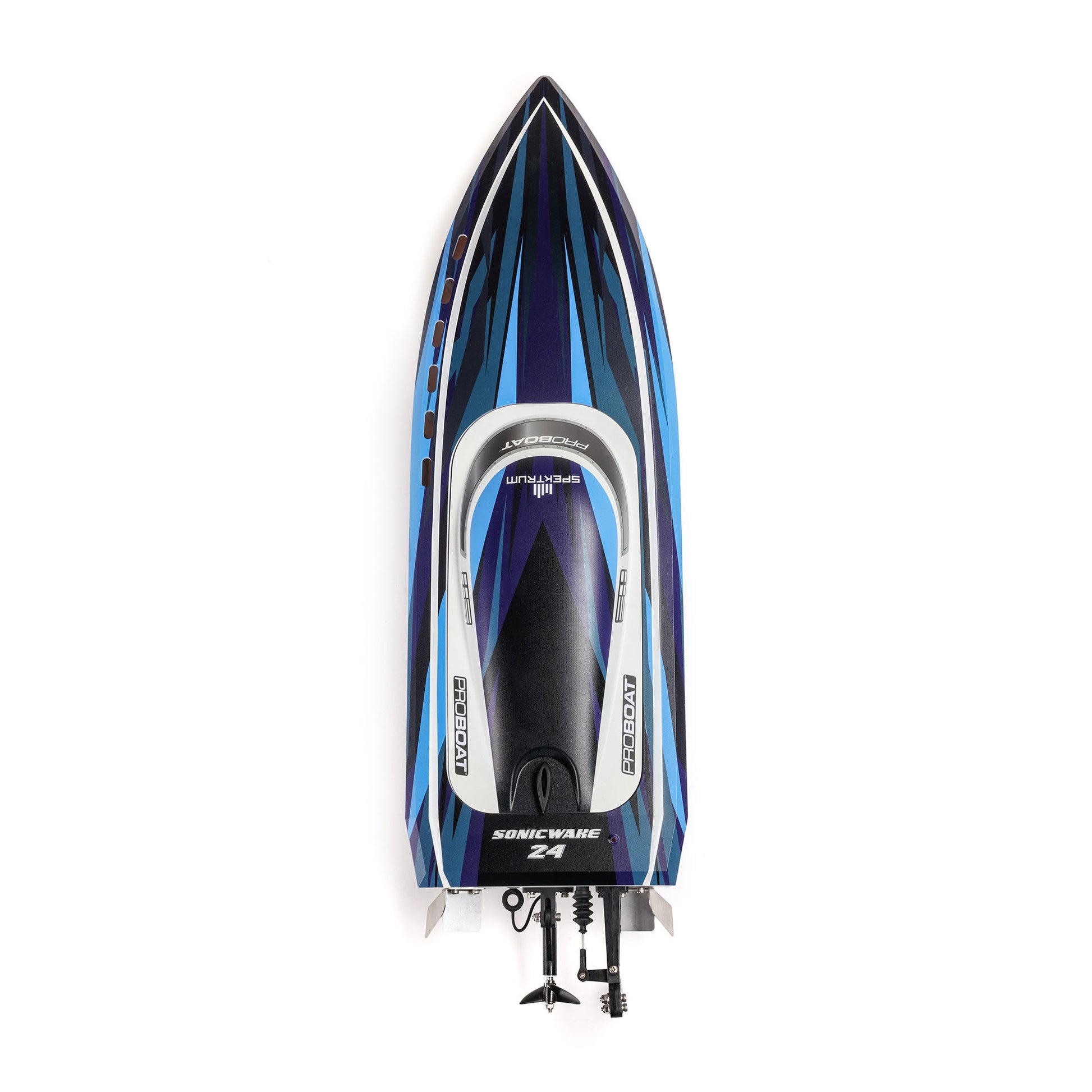 Sonicwake 24" Self-Righting Deep-V Ready to Run with Battery and Charger (Blue) (PRB-1992T2)_6