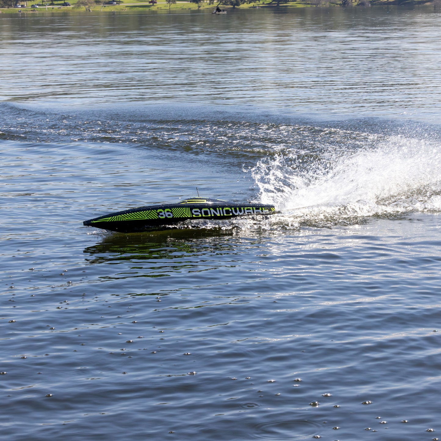 Sonicwake 36" V3 Self-Righting V-Hull Ready to Run (Black) (PRB-2171T1)_9