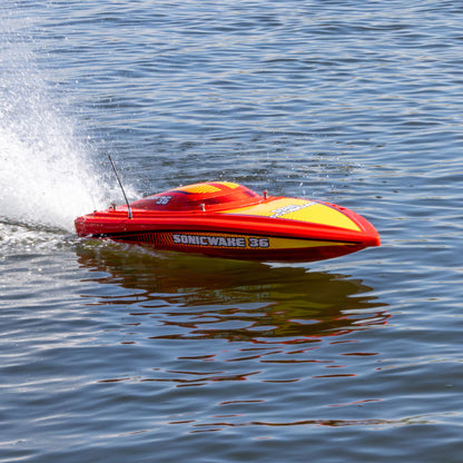 Sonicwake 36" V3 Self-Righting V-Hull Ready to Run (Red) (PRB-2171T2)_12