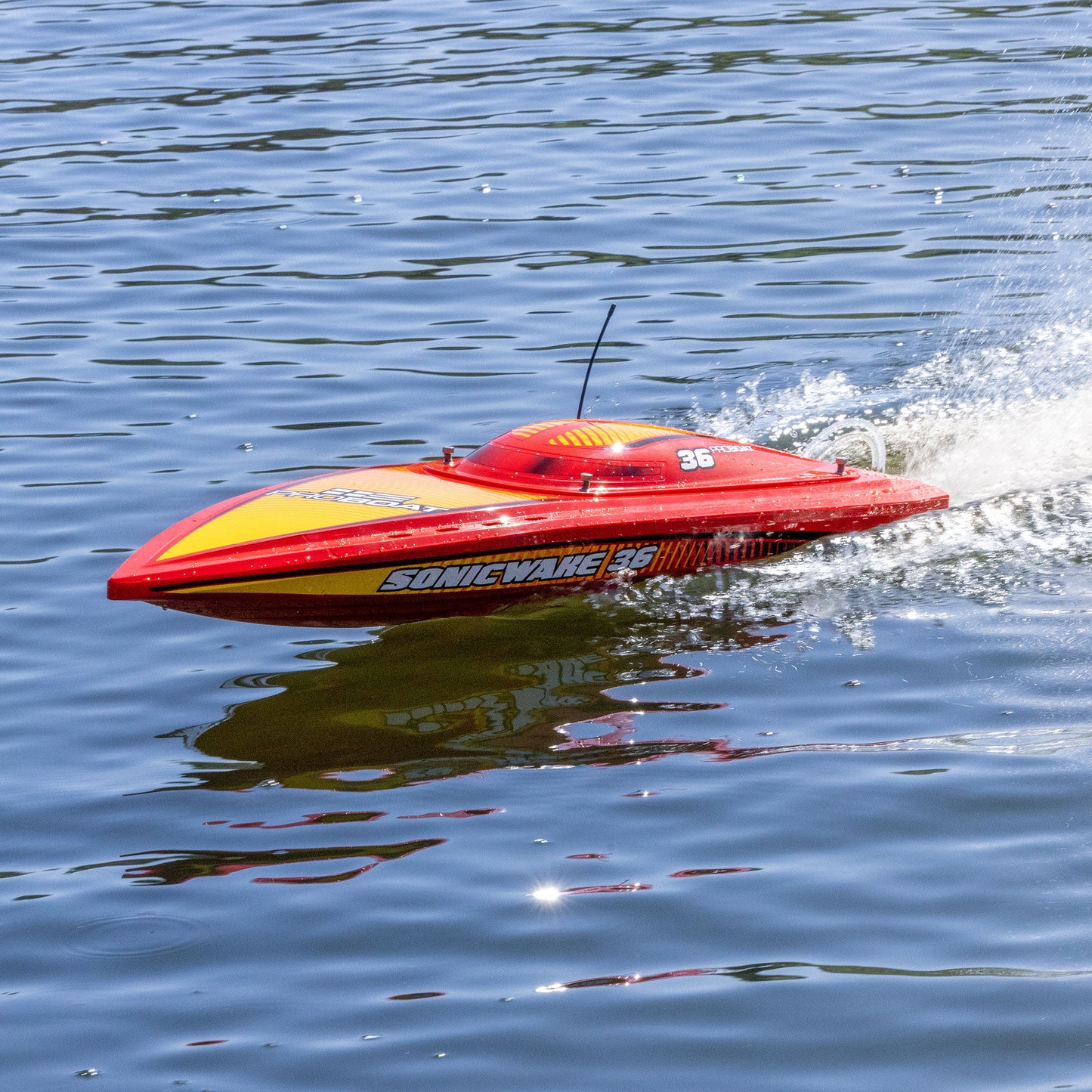 Sonicwake 36" V3 Self-Righting V-Hull Ready to Run (Red) (PRB-2171T2)_10