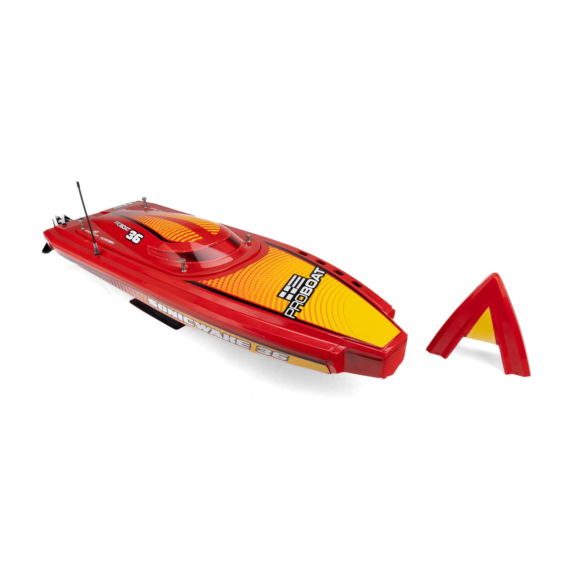 Sonicwake 36" V3 Self-Righting V-Hull Ready to Run (Red) (PRB-2171T2)_16