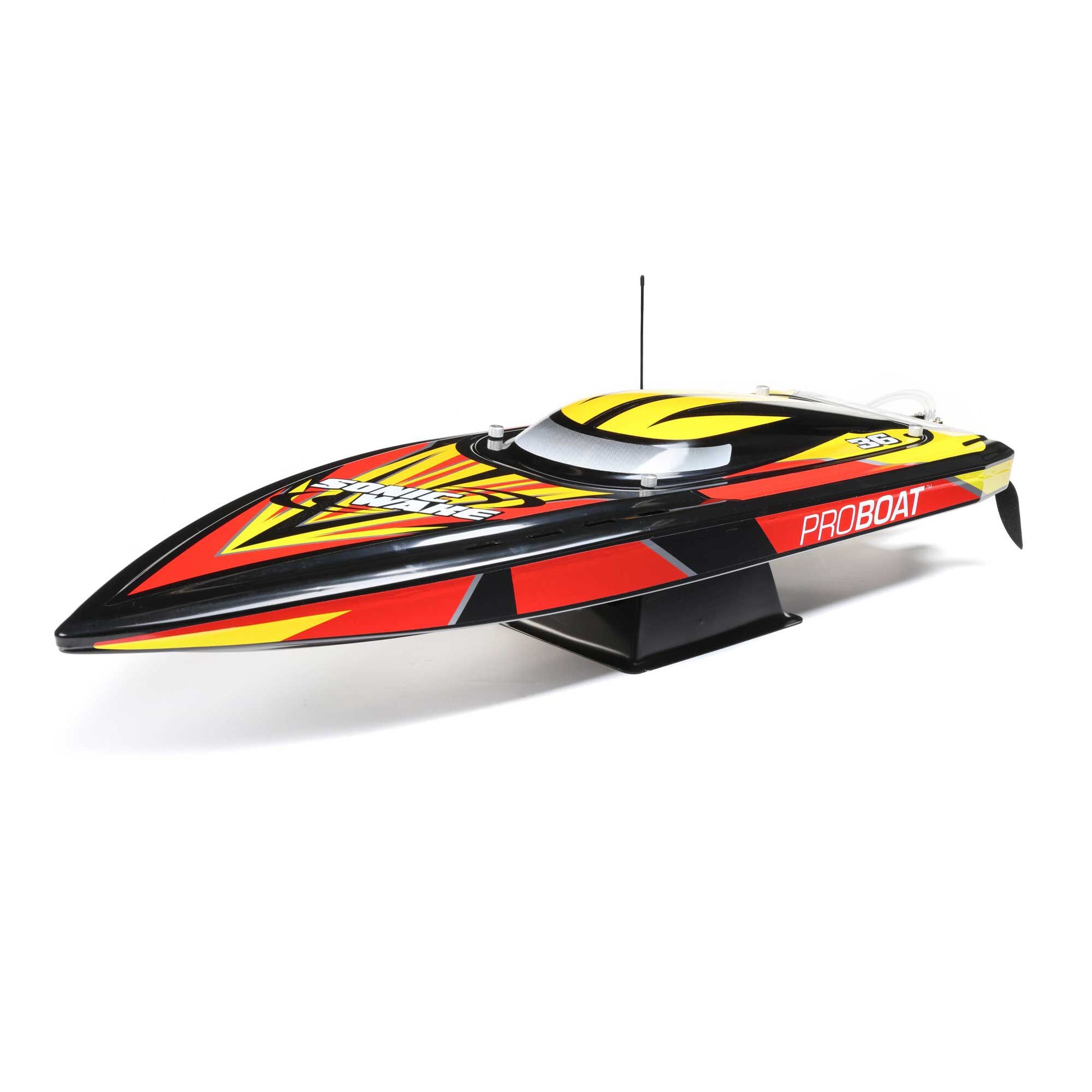36" Sonicwake V2 Self-Righting 6S Deep-V Ready to Run (Black) (PRB08032V2T1)_1