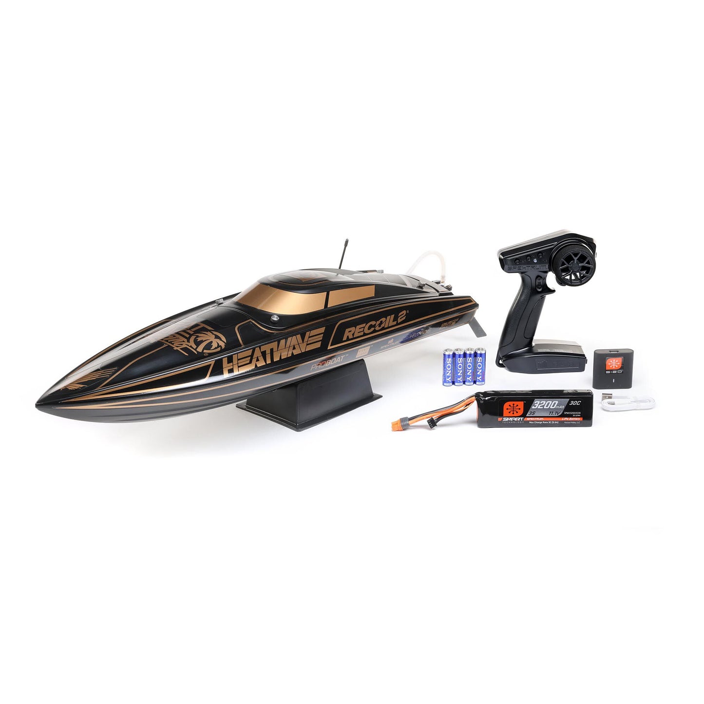 Recoil 2 V2 26" Self-Righting Boat Ready to Run (Heatwave ) (PRB08041V2T1)