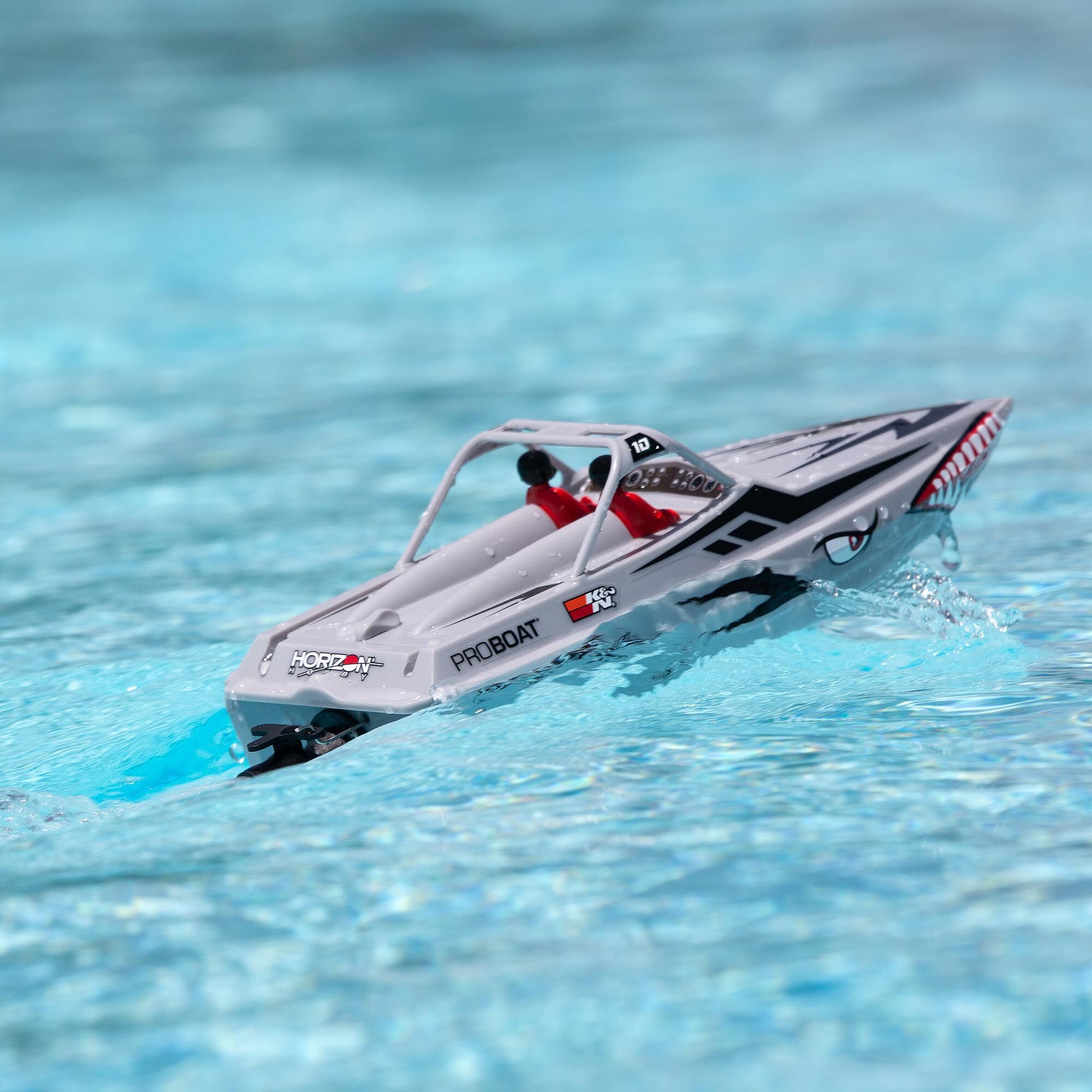 9" Sprintjet Self-Righting Deep-V Jet Boat Ready to Run with Battery and Charger (Silver) (PRB08045T1)_9