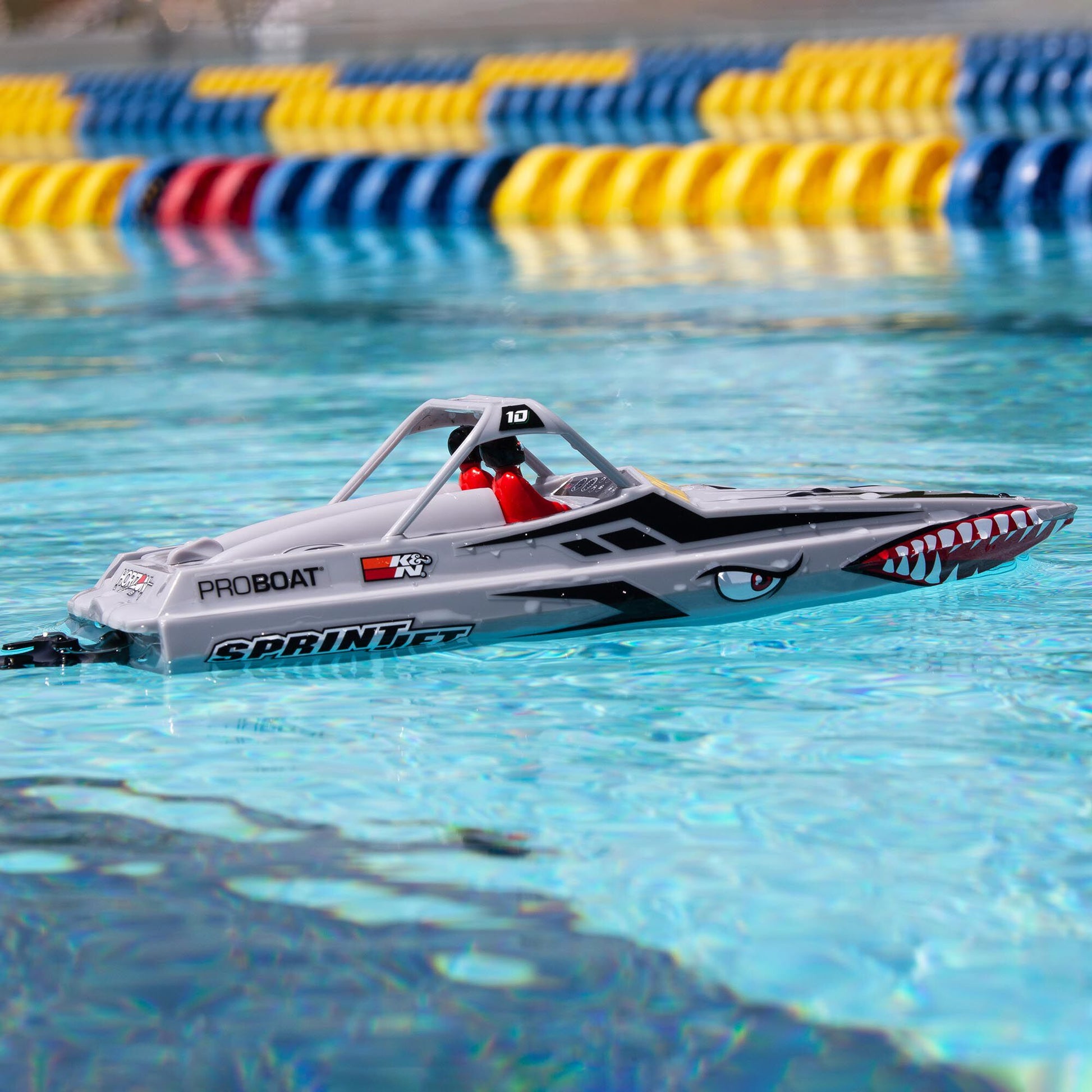 9" Sprintjet Self-Righting Deep-V Jet Boat Ready to Run with Battery and Charger (Silver) (PRB08045T1)_15