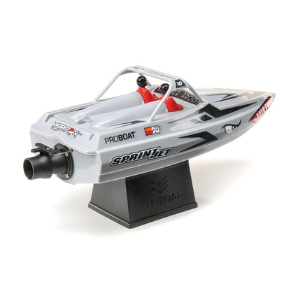 9" Sprintjet Self-Righting Deep-V Jet Boat Ready to Run with Battery and Charger (Silver) (PRB08045T1)_5