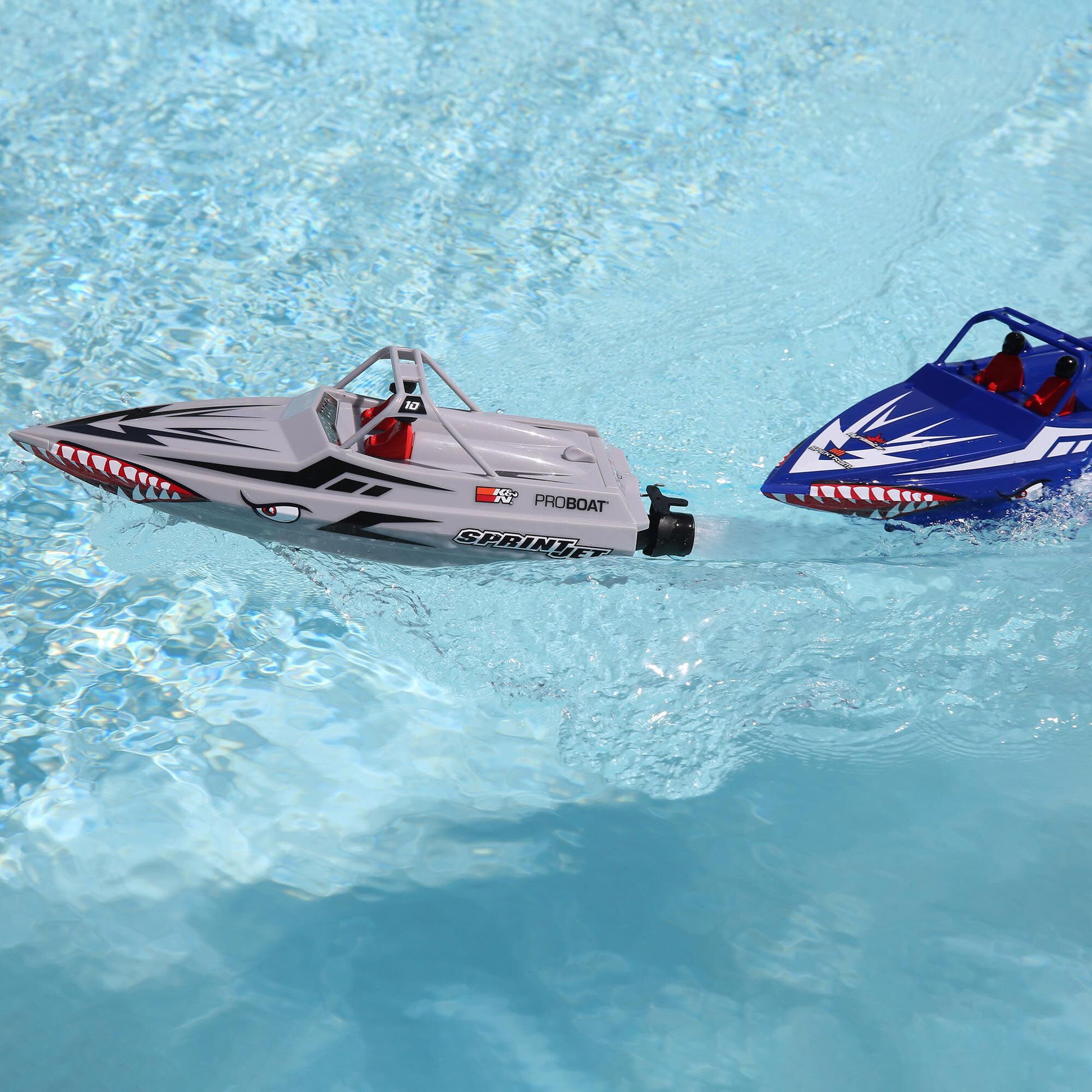 9" Sprintjet Self-Righting Deep-V Jet Boat Ready to Run with Battery and Charger (Silver) (PRB08045T1)_4