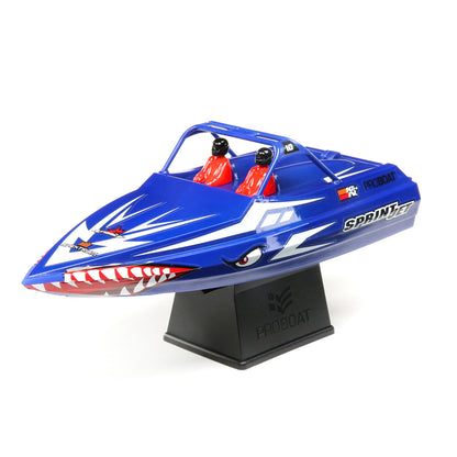 9" Sprintjet Self-Righting Deep-V Jet Boat Ready to Run with Battery and Charger (Blue) (PRB08045T2)_1