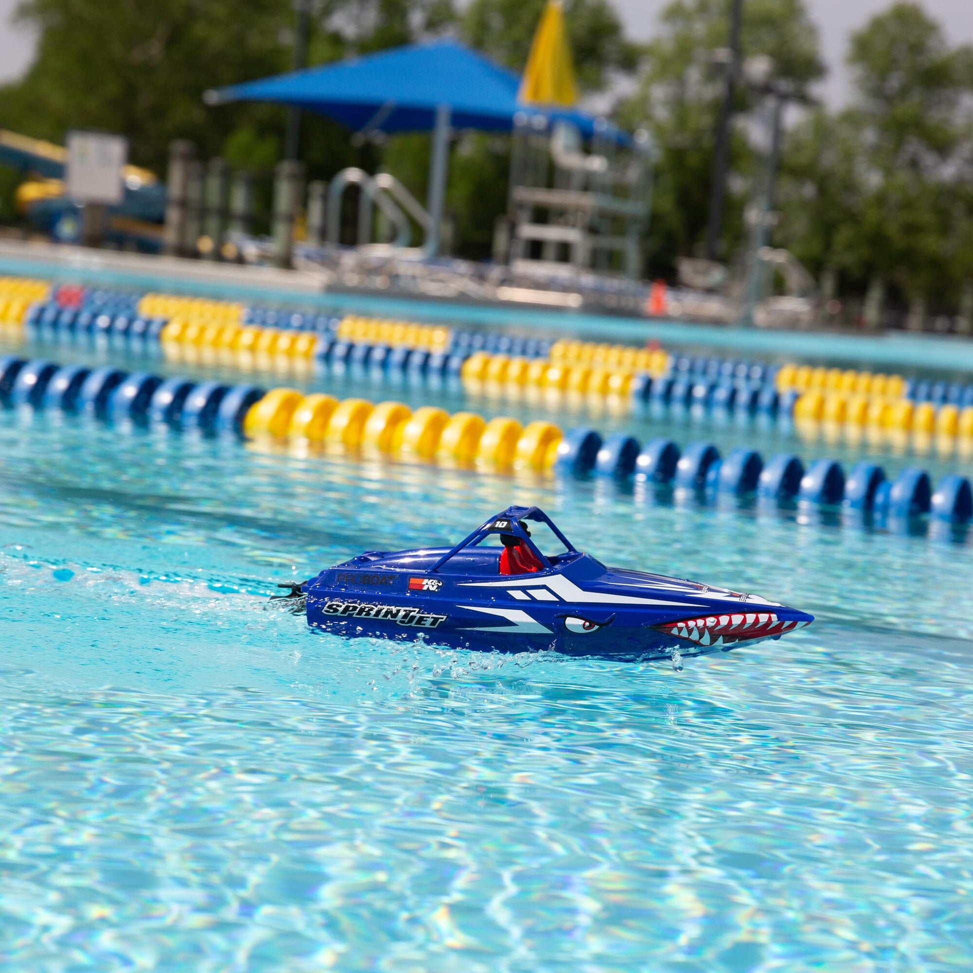 9" Sprintjet Self-Righting Deep-V Jet Boat Ready to Run with Battery and Charger (Blue) (PRB08045T2)_2