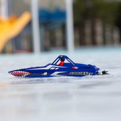 9" Sprintjet Self-Righting Deep-V Jet Boat Ready to Run with Battery and Charger (Blue) (PRB08045T2)_3