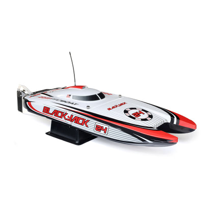 24" Blackjack 24 V2 Catamaran Ready to Run (White) (PRB08049T2)