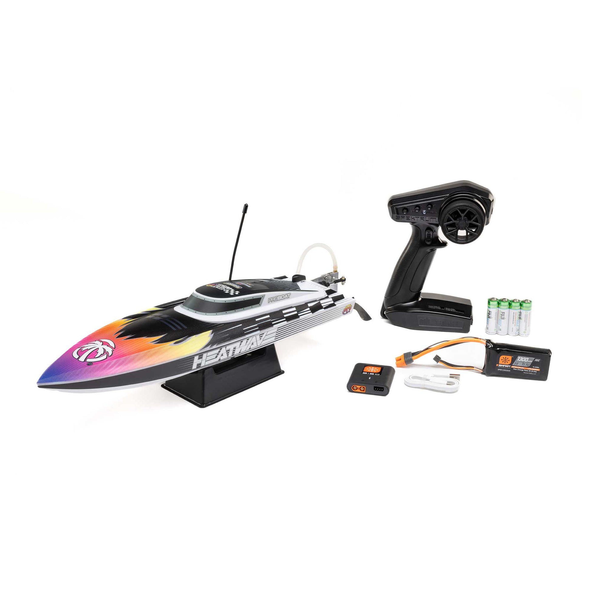 18" Recoil 2 Self-Righting Brushless Deep-V Ready to Run with Battery and Charger (Heatwave) (PRB08053T2)_3