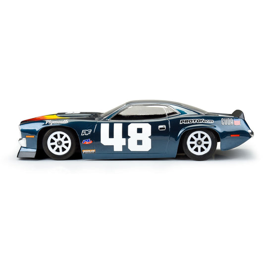 1/10 1970 Plymouth Barracuda Clear Body for Vintage Trans-Am (PRM159400)