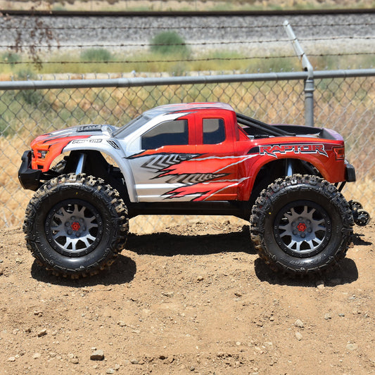 Limited Edition Trencher Pro-Loc F/R Mounted 24mm Gray/Black Impulse (2) for X-Maxx (PRO1015114)