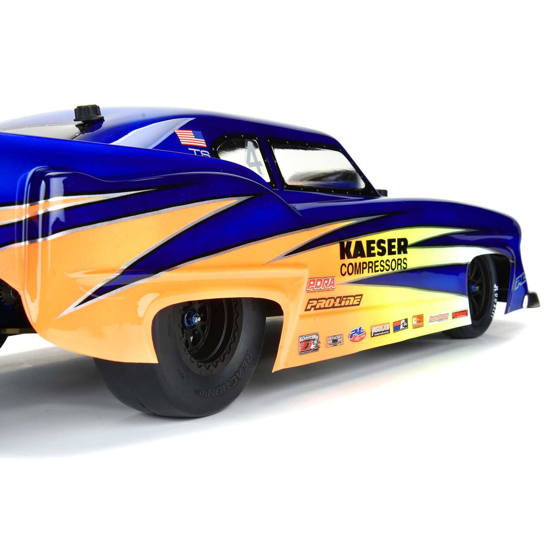 Reaction HP Belted Drag Slick 2.2/3.0 SCT S3 Compound Tires for 1/10 Drag Racing Rear (2) (PRO10170203)