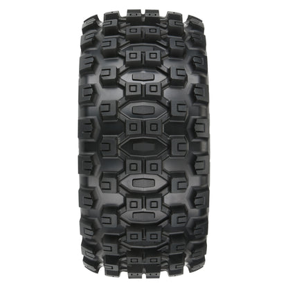 5.7" Badlands MX57 Premounted Tires with Black Raid 8x48 Removable 24mm Hex Wheels (2) (PRO1019811)_2