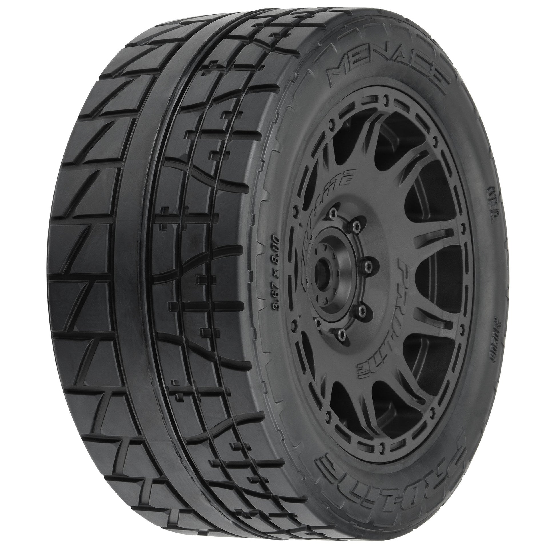 5.7" Menace HP Street M2 Compound Belted Tires for 1/6 Kraton 8S and X-Maxx (PRO1020511)_1