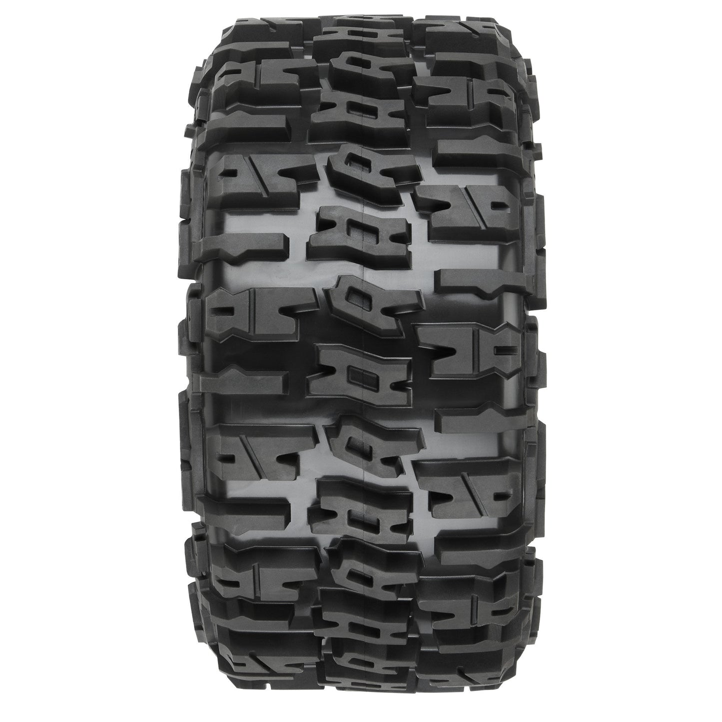 5.7" Trencher Premounted Tires with Black Raid 8x48 Removable 24mm Hex Wheels for 1/6 Kraton 8S or X-Maxx (2) (PRO1024010)_2