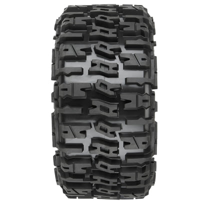 5.7" Trencher Premounted Tires with Black Raid 8x48 Removable 24mm Hex Wheels for 1/6 Kraton 8S or X-Maxx (2) (PRO1024010)_2