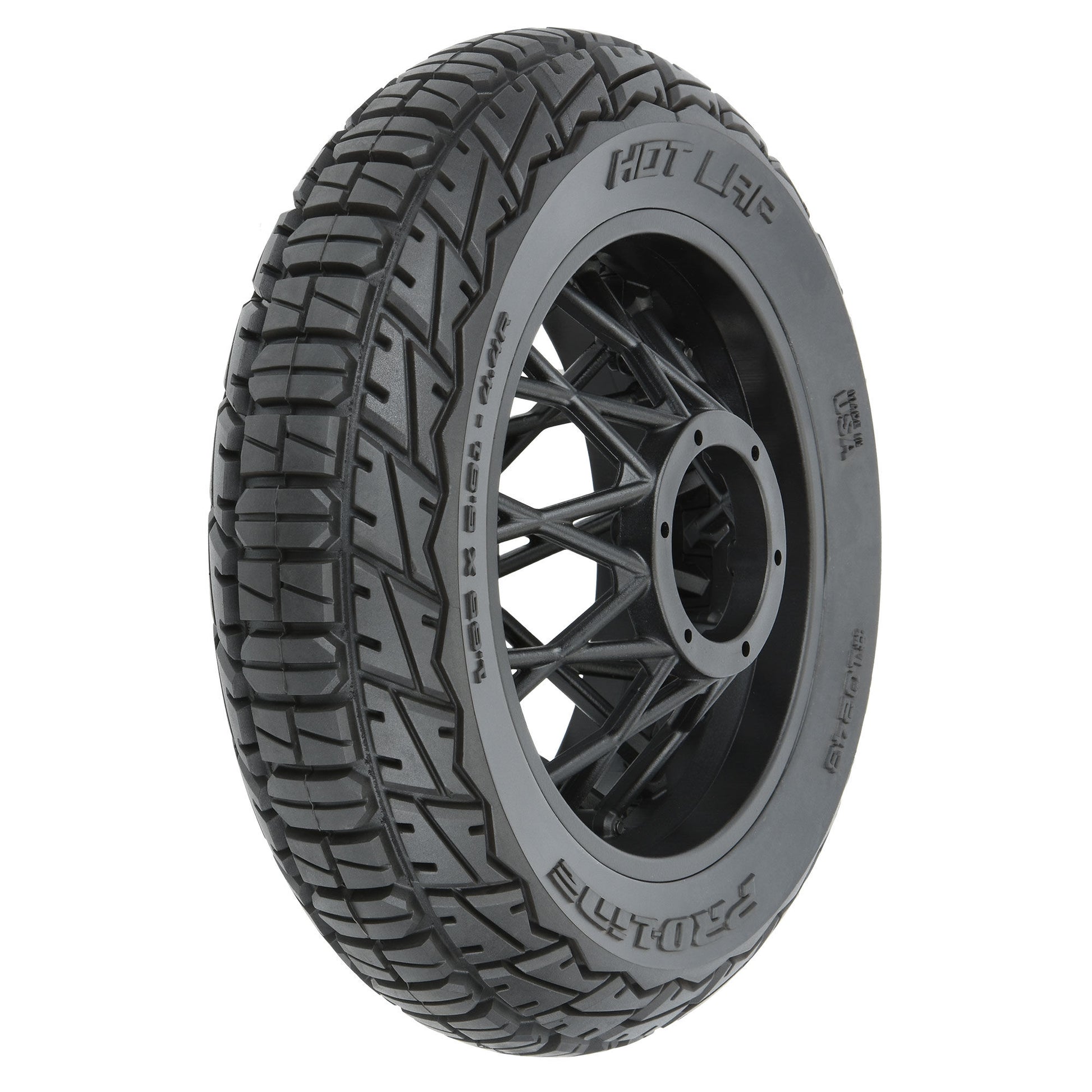 Hot Lap S3 Compound Premounted Rear Tire with Black Supermoto Wheel for Promoto-MX (PRO1024310)_1