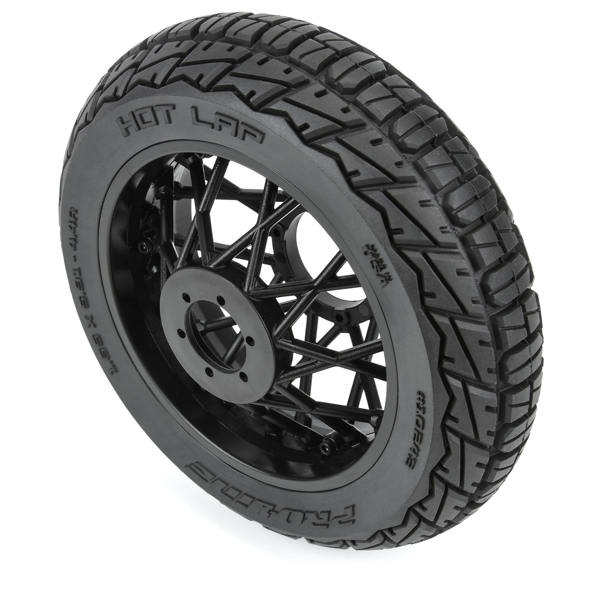 Hot Lap S3 Compound Premounted Rear Tire with Black Supermoto Wheel for Promoto-MX (PRO1024310)_5