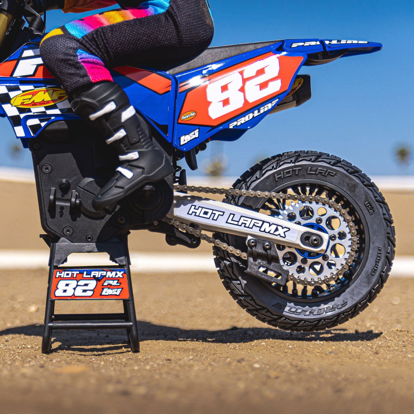 Hot Lap S3 Compound Premounted Rear Tire with Black Supermoto Wheel for Promoto-MX (PRO1024310)_2
