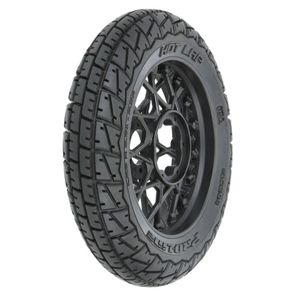 Hot Lap S3 Compound Premounted Front Tire with Black Supermoto Wheel for Promoto-MX (PRO1024410)_1