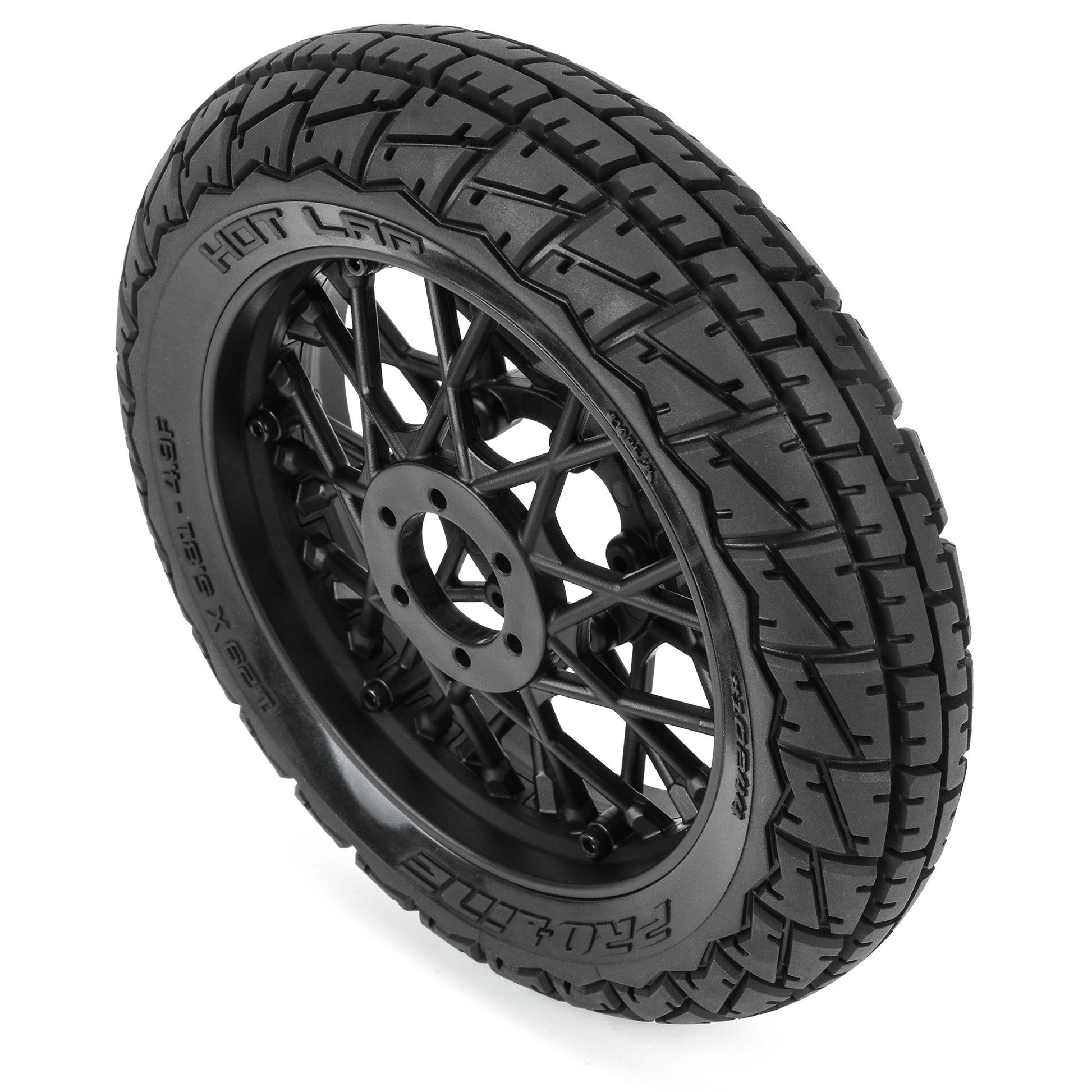 Hot Lap S3 Compound Premounted Front Tire with Black Supermoto Wheel for Promoto-MX (PRO1024410)_5
