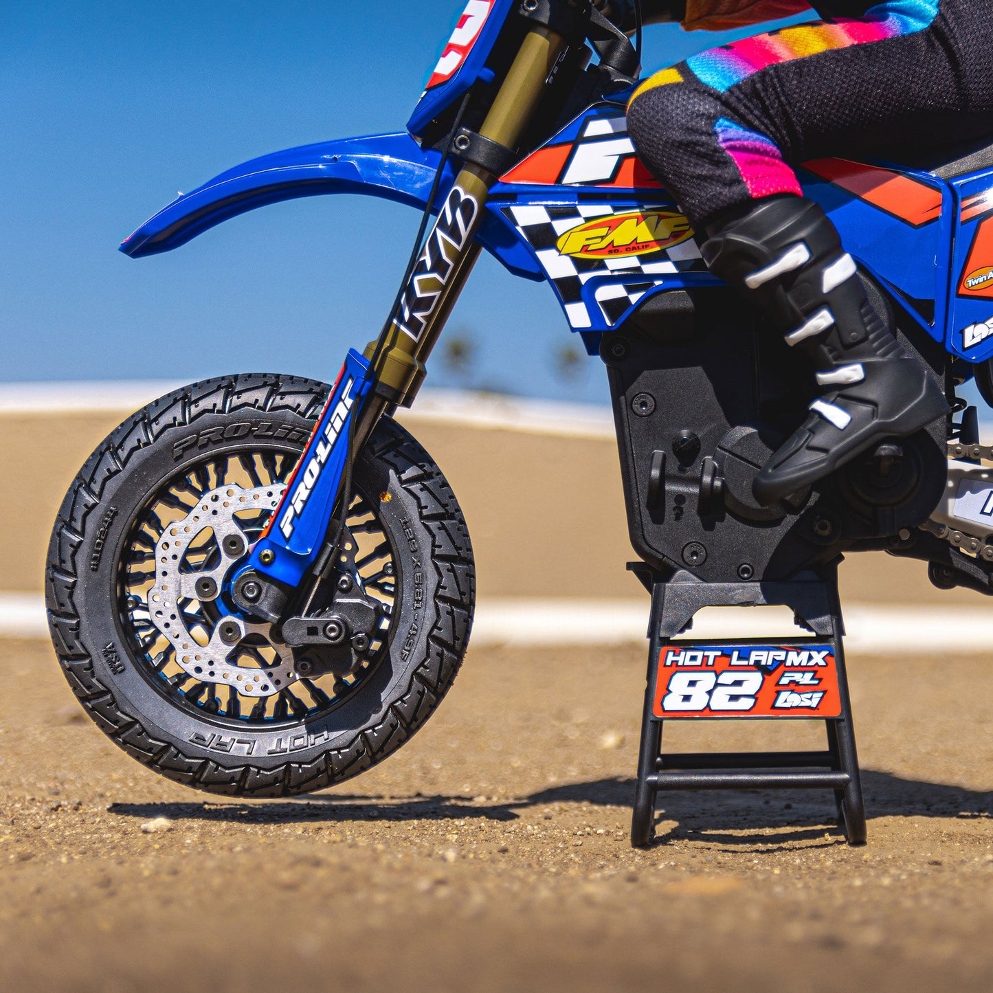 Hot Lap S3 Compound Premounted Front Tire with Black Supermoto Wheel for Promoto-MX (PRO1024410)_3