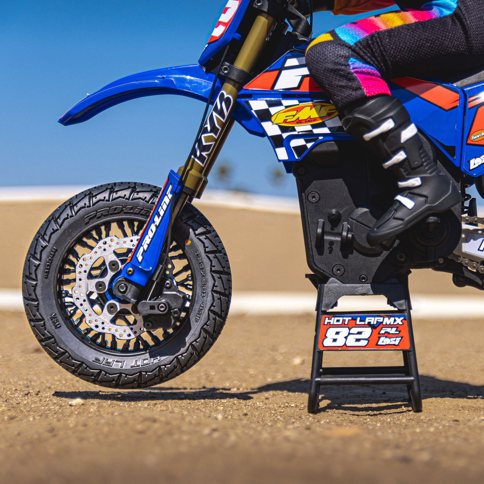 Hot Lap S3 Compound Premounted Front Tire with Black Supermoto Wheel for Promoto-MX (PRO1024410)_3