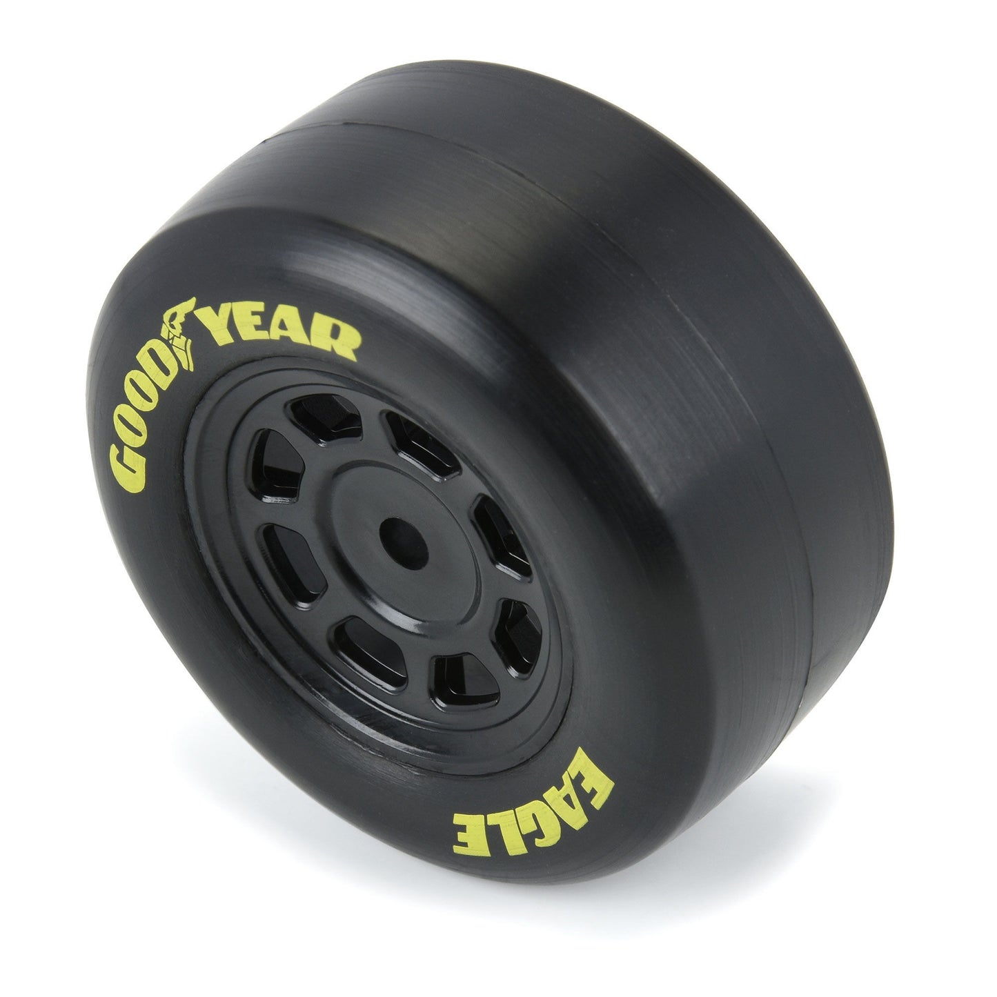 1/12 Goodyear Eagle Truck/Retro Tire F/R MTD Blk Wheels (4): NASCAR