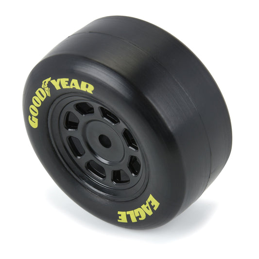 1/12 Goodyear Eagle Truck/Retro Tire F/R MTD Blk Wheels (4): NASCAR